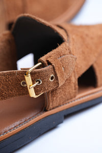 Sabar Chappal - Suede Camel