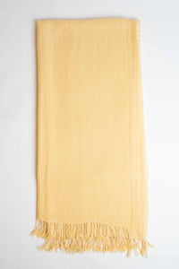 Pure woolen shawl in Beige