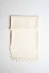 Pure Woolen Shawl Off-white