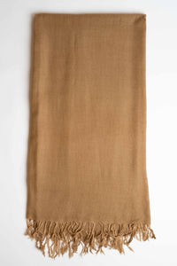 Pure Woolen Shawl in Brown