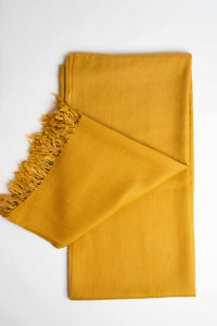 Pure Woolen Shawl in Mustard