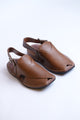 Zardari Peshawari Chappal - Walnut