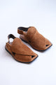 Sabar Chappal - Suede Camel